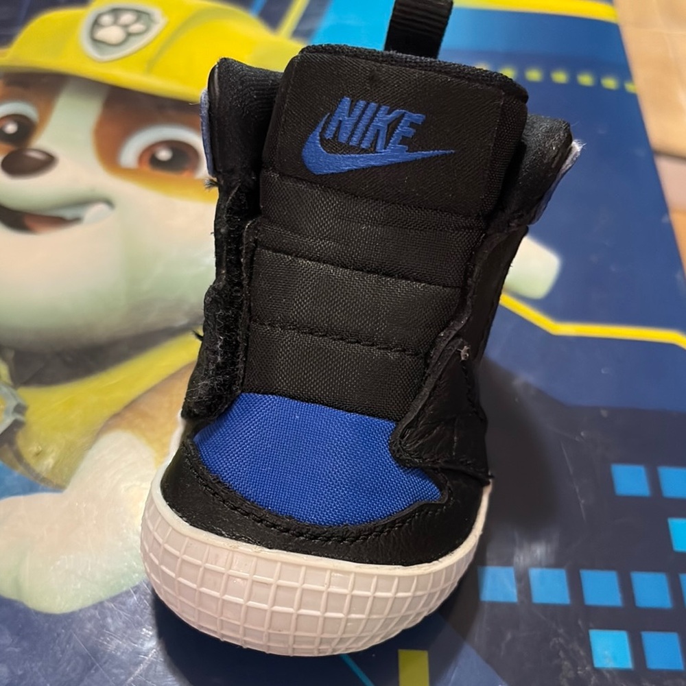 Nike Kids Black and Blue Shoes